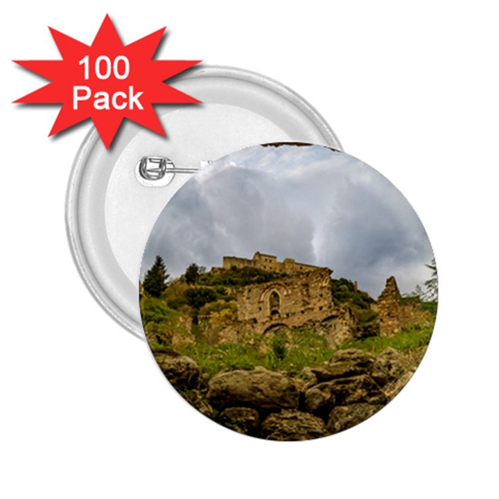 Ancient Mystras Landscape, Peloponnese, Greece 2.25  Buttons (100 pack) 