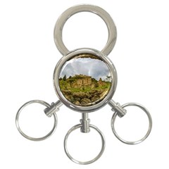 Ancient Mystras Landscape, Peloponnese, Greece 3-ring Key Chain by dflcprintsclothing