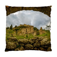 Ancient Mystras Landscape, Peloponnese, Greece Standard Cushion Case (two Sides) by dflcprintsclothing