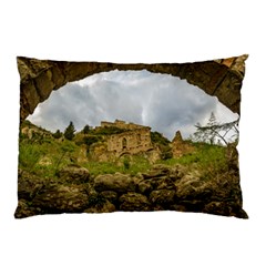 Ancient Mystras Landscape, Peloponnese, Greece Pillow Case by dflcprintsclothing