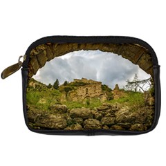 Ancient Mystras Landscape, Peloponnese, Greece Digital Camera Leather Case by dflcprintsclothing