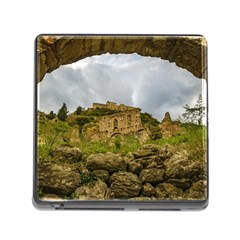 Ancient Mystras Landscape, Peloponnese, Greece Memory Card Reader (square 5 Slot) by dflcprintsclothing