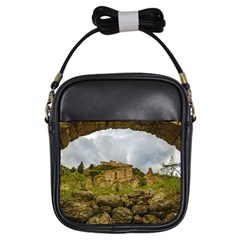 Ancient Mystras Landscape, Peloponnese, Greece Girls Sling Bag by dflcprintsclothing