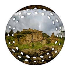 Ancient Mystras Landscape, Peloponnese, Greece Ornament (round Filigree) by dflcprintsclothing