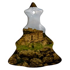 Ancient Mystras Landscape, Peloponnese, Greece Christmas Tree Ornament (two Sides) by dflcprintsclothing