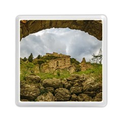 Ancient Mystras Landscape, Peloponnese, Greece Memory Card Reader (square)