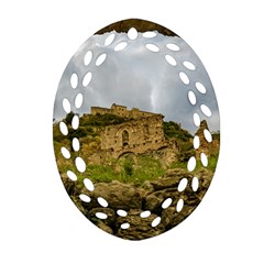 Ancient Mystras Landscape, Peloponnese, Greece Ornament (oval Filigree) by dflcprintsclothing