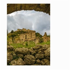 Ancient Mystras Landscape, Peloponnese, Greece Large Garden Flag (two Sides) by dflcprintsclothing