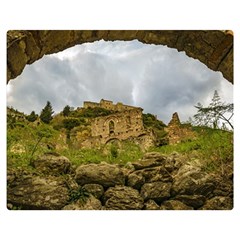 Ancient Mystras Landscape, Peloponnese, Greece Double Sided Flano Blanket (medium)  by dflcprintsclothing