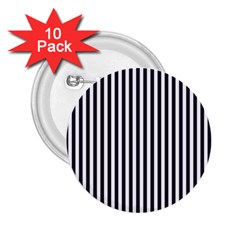 Minimalistic Black And White Stripes, Vertical Lines Pattern 2 25  Buttons (10 Pack)  by Casemiro