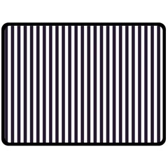 Minimalistic Black And White Stripes, Vertical Lines Pattern Fleece Blanket (large)  by Casemiro