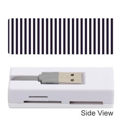 Minimalistic Black And White Stripes, Vertical Lines Pattern Memory Card Reader (stick) by Casemiro