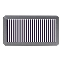 Minimalistic Black And White Stripes, Vertical Lines Pattern Memory Card Reader (mini)