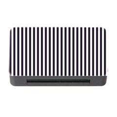 Minimalistic Black And White Stripes, Vertical Lines Pattern Memory Card Reader With Cf by Casemiro