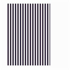 Minimalistic Black And White Stripes, Vertical Lines Pattern Large Garden Flag (two Sides) by Casemiro