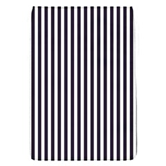 Minimalistic Black And White Stripes, Vertical Lines Pattern Removable Flap Cover (s)