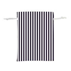 Minimalistic Black And White Stripes, Vertical Lines Pattern Lightweight Drawstring Pouch (s)