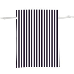 Minimalistic Black And White Stripes, Vertical Lines Pattern  Lightweight Drawstring Pouch (xl) by Casemiro