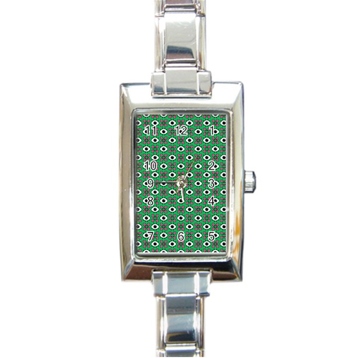 Beetle Eyes Rectangle Italian Charm Watch