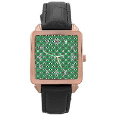 Beetle Eyes Rose Gold Leather Watch  by SychEva