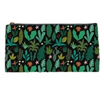 Exotic Leaves and Cactus Pencil Case Front