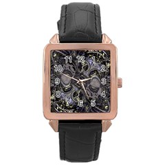 The Pollinator Rose Gold Leather Watch  by MRNStudios