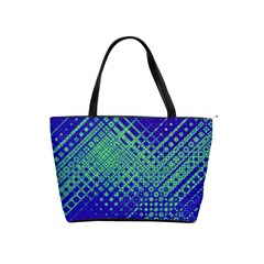 Blue Green Tiling  Classic Shoulder Handbag by lujastyles