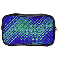 Blue Green Tiling  Toiletries Bag (two Sides) by lujastyles