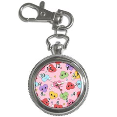 Kawaii Hearts Pattern Key Chain Watches by lisamaisak