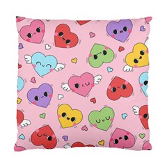 Kawaii Hearts Pattern Standard Cushion Case (one Side)