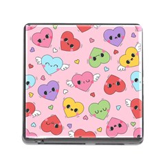 Kawaii Hearts Pattern Memory Card Reader (square 5 Slot) by lisamaisak