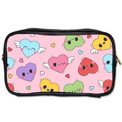 Kawaii Hearts Pattern Toiletries Bag (two Sides)