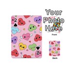 Kawaii Hearts Pattern Playing Cards 54 Designs (Mini) Front - Spade2