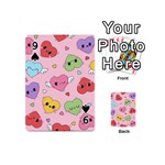 Kawaii Hearts Pattern Playing Cards 54 Designs (Mini) Front - Spade9