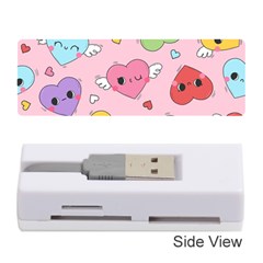 Kawaii Hearts Pattern Memory Card Reader (stick) by lisamaisak