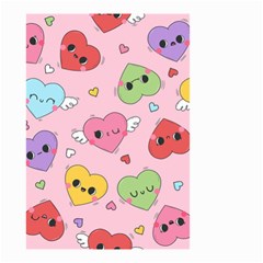 Kawaii Hearts Pattern Small Garden Flag (two Sides)