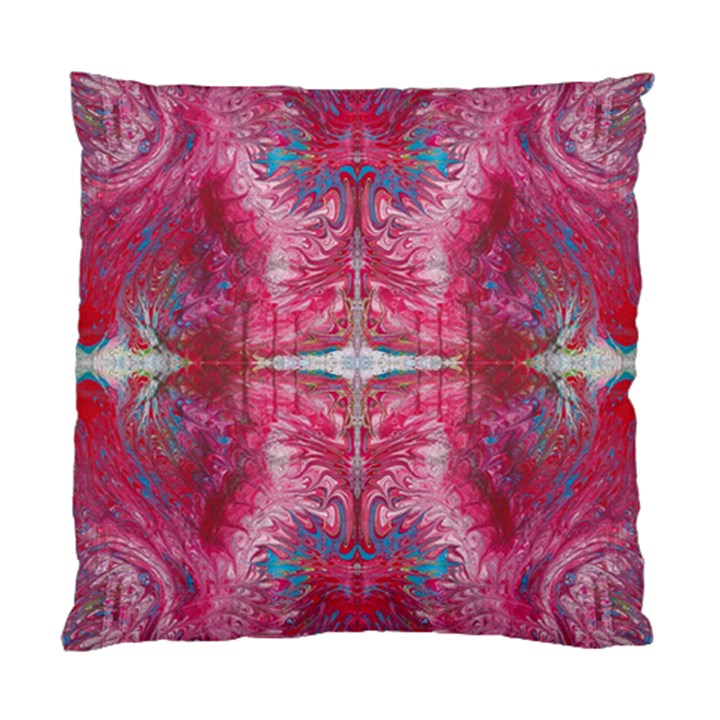 Red on pink arabesque Standard Cushion Case (One Side)