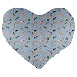 Office Large 19  Premium Heart Shape Cushions Front