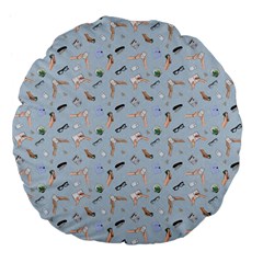 Office Large 18  Premium Flano Round Cushions by SychEva