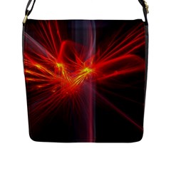 Fractal Flap Closure Messenger Bag (l) by Sparkle