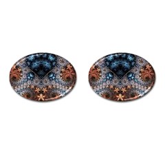 Fractal Cufflinks (oval) by Sparkle