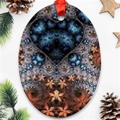 Fractal Oval Ornament (two Sides) by Sparkle