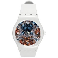 Fractal Round Plastic Sport Watch (m) by Sparkle