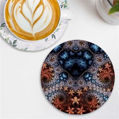 Fractal Uv Print Round Tile Coaster by Sparkle