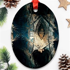 Fractal Oval Ornament (two Sides) by Sparkle