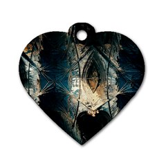 Fractal Dog Tag Heart (one Side) by Sparkle