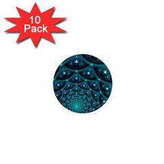 Fractal 1  Mini Magnet (10 Pack)  by Sparkle