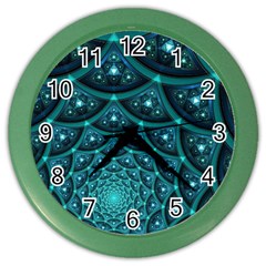 Fractal Color Wall Clock by Sparkle