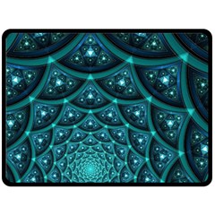 Fractal Fleece Blanket (large)  by Sparkle