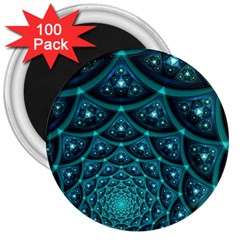 Fractal 3  Magnets (100 Pack) by Sparkle